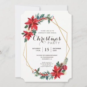 Elegantes Navidades Fiesta Invitación moderna