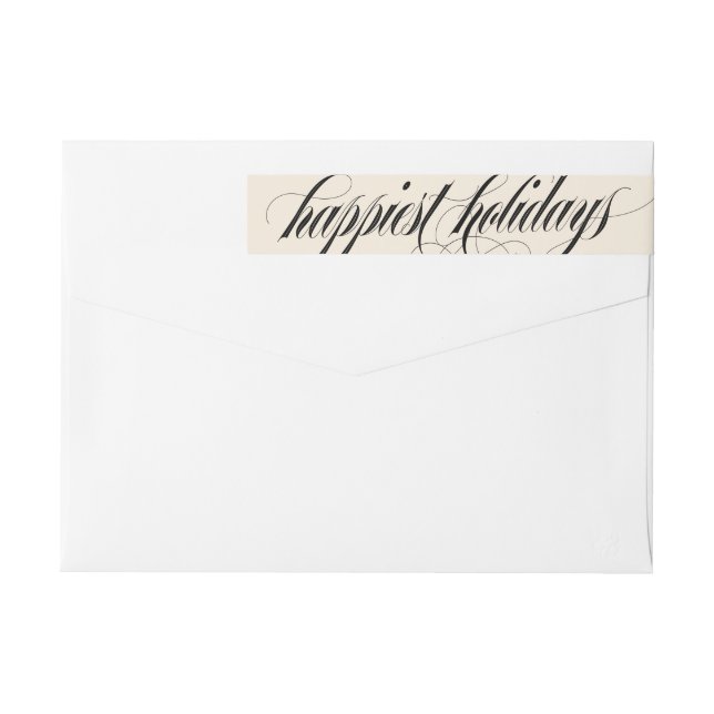 Elegantes Navidades Florals Holiday (Reverso)