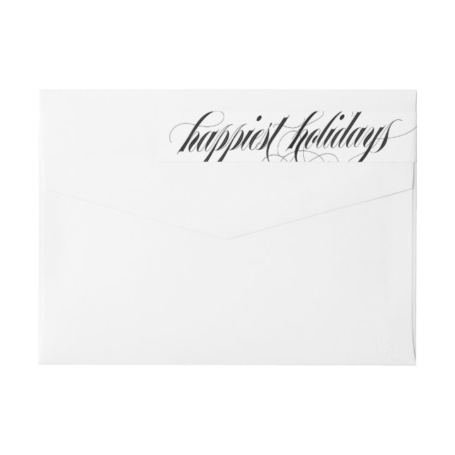 Elegantes Navidades Florals Holiday (Reverso)