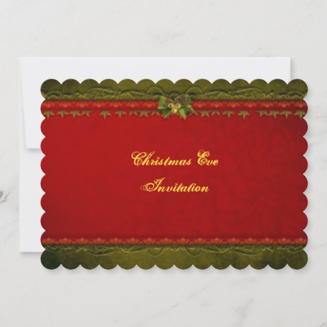 Elegantes Navidades hasta la invitación (Anverso)