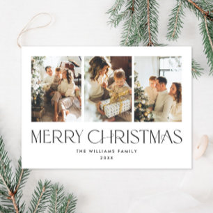 Elegantes Navidades Minimalistas Tarjeta magnética