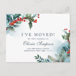 Elegantes Navidades Mistletoe Moving Invitación