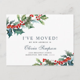 Elegantes Navidades Mistletoe Moving Invitación