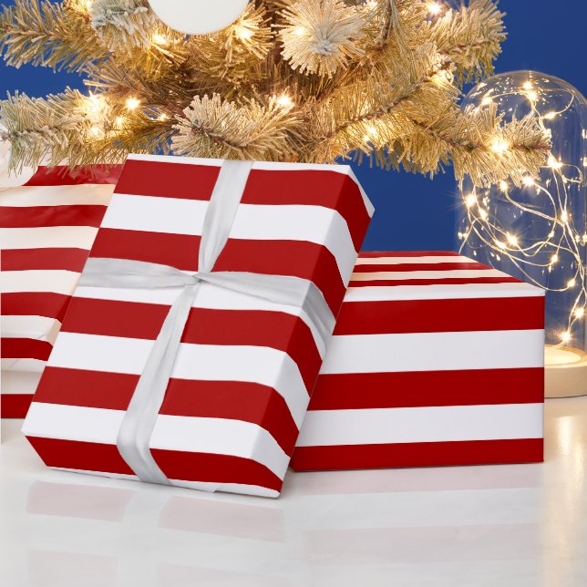 Elegantes Navidades Papel de envolvimiento de raya (Vacaciones)