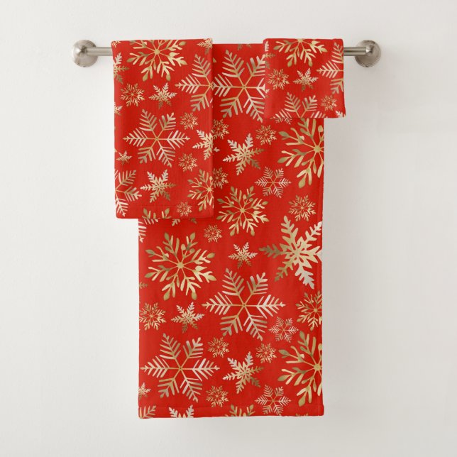 Elegantes Navidades rojos de lava con copas de nie (In situ)