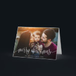 Elegantes Navidades Tarjeta de felicitación de fot<br><div class="desc">¡Envíe saludos de Navidad elegantes y personalizados con esta elegante tarjeta de foto doblada! Fácil de personalizar con su propia foto y texto.</div>