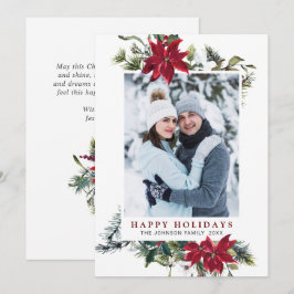 Elegantes Navidades Tarjeta de vacaciones fotográf