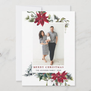 Elegantes Navidades Tarjeta de vacaciones fotográf