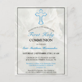Elegantes niños de mármol 1ª invitación a la Santa