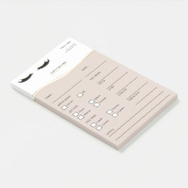 Elegantes notas Post-it® de color beige y dorado p