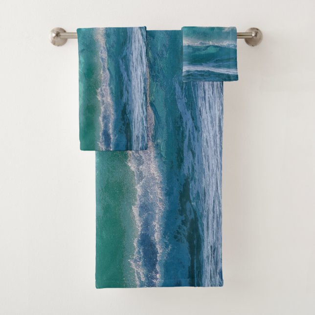 Elegantes Olas Azules de Olas de Árílico| (In situ)