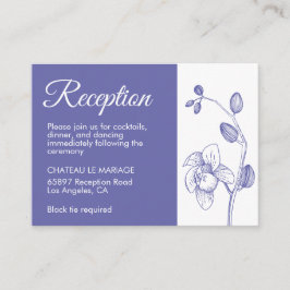 Elegantes orquídeas floridas recepción moderna de 