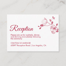 Elegantes orquídeas floridas recepción moderna y s