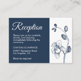 Elegantes orquídeas floridas recepción moderna y s