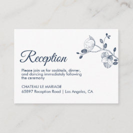 Elegantes orquídeas floridas recepción moderna y s