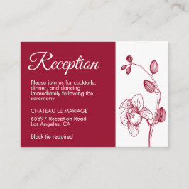 Elegantes orquídeas floridas recepción moderna y s