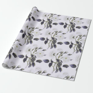 ELEGANTES PAPEL DE REGALO FLORAL FRANCÉS VINTAGE G