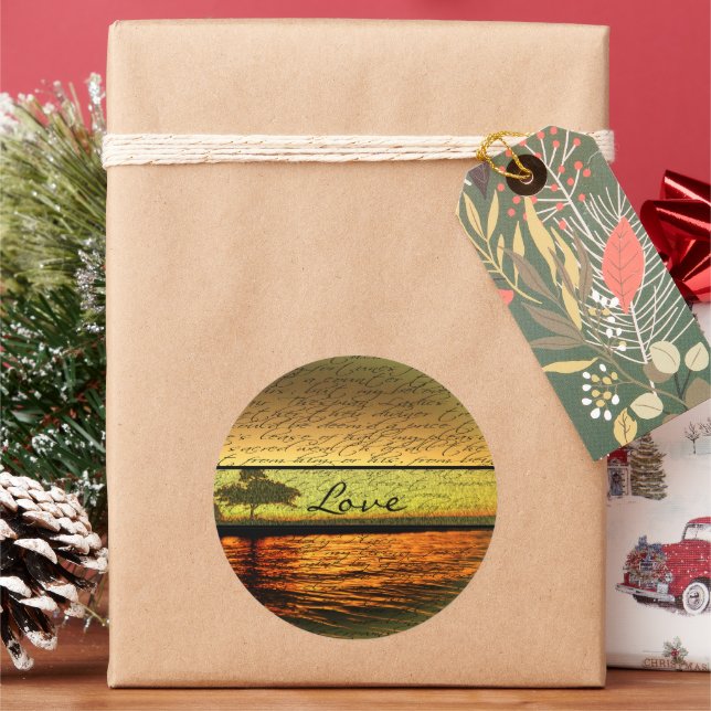 Elegantes pegatinas de bodas de amor (Vacaciones)