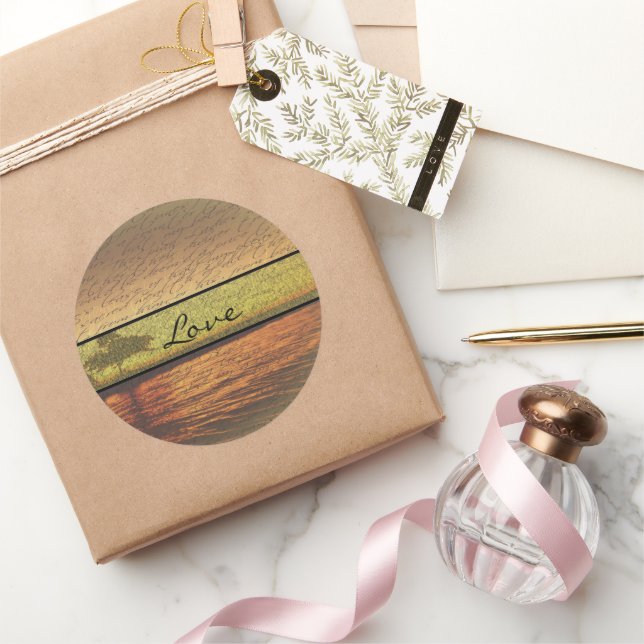 Elegantes pegatinas de bodas de amor (Regalar)