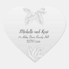 Elegantes Pegatinas de direcciones de retorno de h