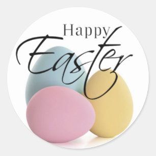 Elegantes Pegatinas de Huevos Pastel de Pascua
