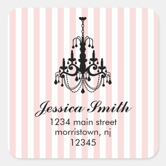 Elegantes Pegatinas de la lámpara de araña (Anverso)