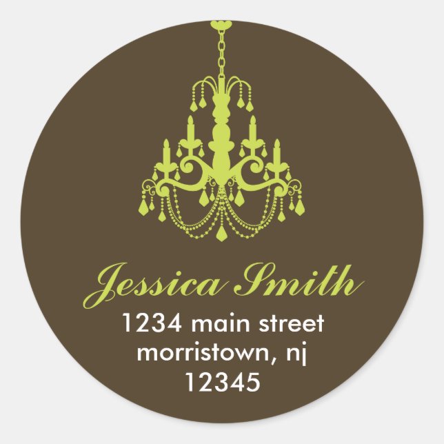 Elegantes Pegatinas de la lámpara de araña (Anverso)