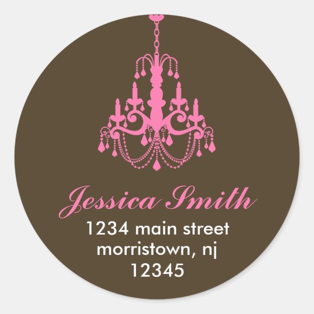 Elegantes Pegatinas de la lámpara de araña (Anverso)