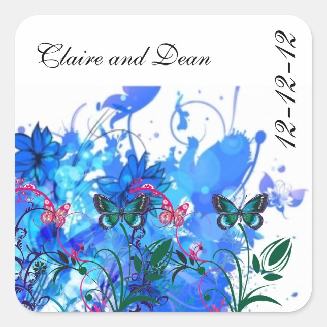 ELEGANTES PEGATINAS DE SELLO PARA SOBRES DE BODA (Anverso)