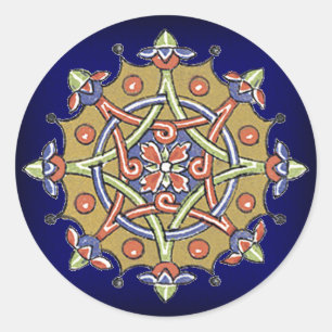 Elegantes Pegatinas de sellos de arte geométrico a
