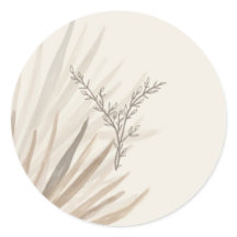 Elegantes Pegatinas de sobres de palmas del desier