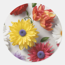 Elegantes Pegatinas florales