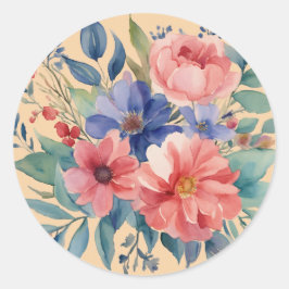 Elegantes Pegatinas florales
