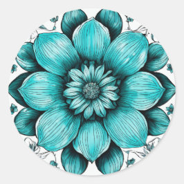 Elegantes Pegatinas florales