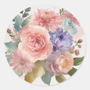 Elegantes Pegatinas florales