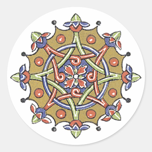 Elegantes Pegatinas Personalizados de sellos de ar (Anverso)