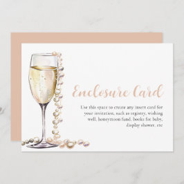 Elegantes Perlas Modernas y Tarjeta de Gabinete Pr