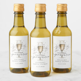 Elegantes Perlas y Prosecco Bridal Shower Favor