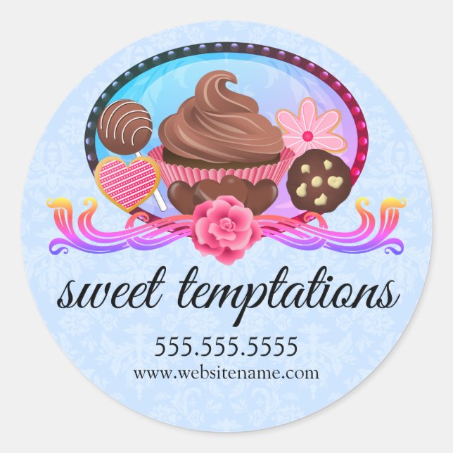 Elegantes postres Sellos de taquilla para panaderí (Anverso)