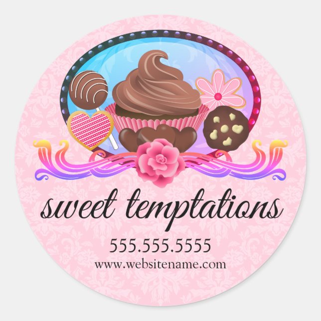 Elegantes postres Sellos de taquilla para panaderí (Anverso)