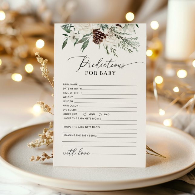 Elegantes predicciones para la tarjeta de bebé de  (Subido por el creador)