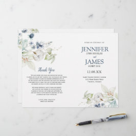Elegantes programas de boda temática de Boda de In