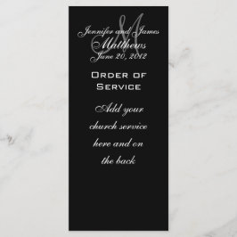 Elegantes programas de bodas monográficas