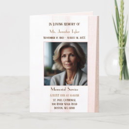 Elegantes programas de servicio de Beravement Obit