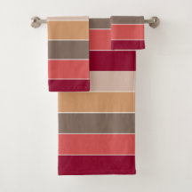 Elegantes Rayas de Colores Cálidos de Otoño con Es