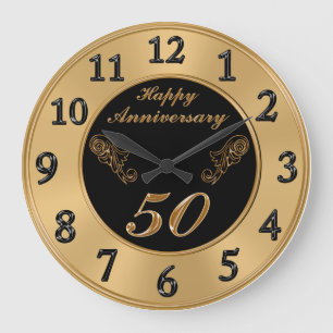 Elegantes relojes del 50° Aniversario Boda