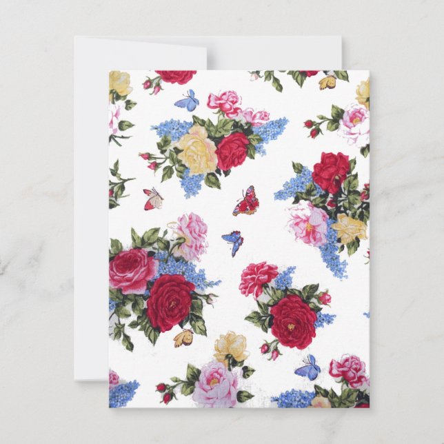 Elegantes rosas de cosecha femenina florida (Anverso)