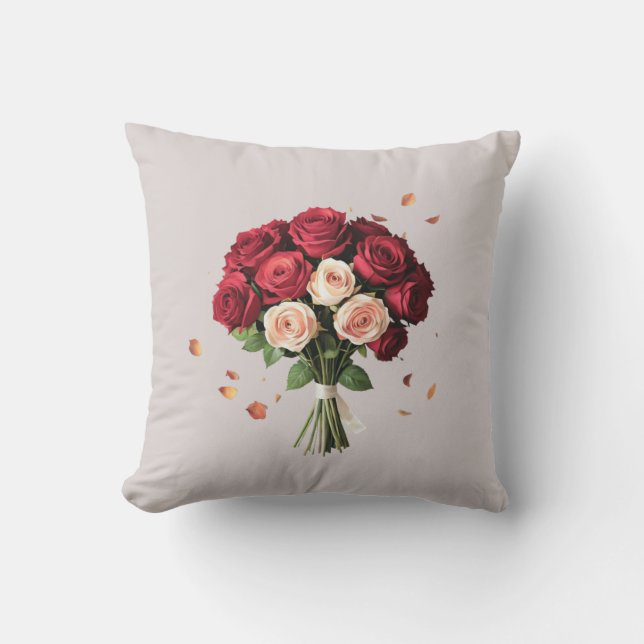 Elegantes Rosas Diseño de almohada de conjunto (Anverso)