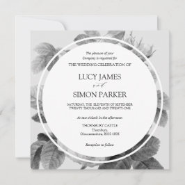 Elegantes Rosas franceses monocromos