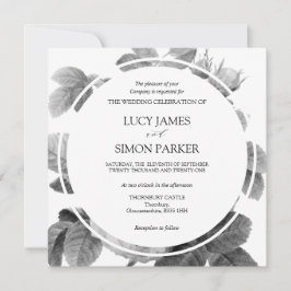 Elegantes Rosas franceses monocromos